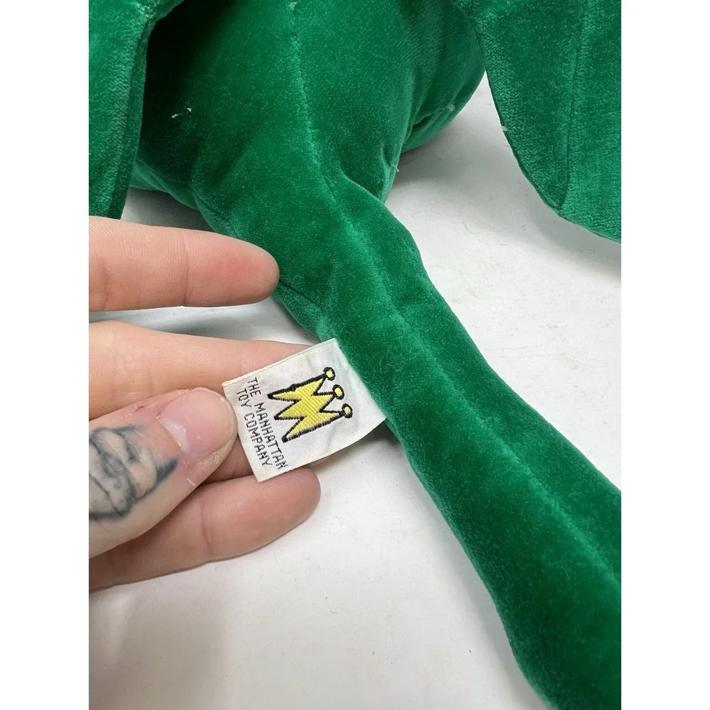 Vintage Manhattan Toy Co Green Pterodactyl Dinosaur Plush‎ 1993 10